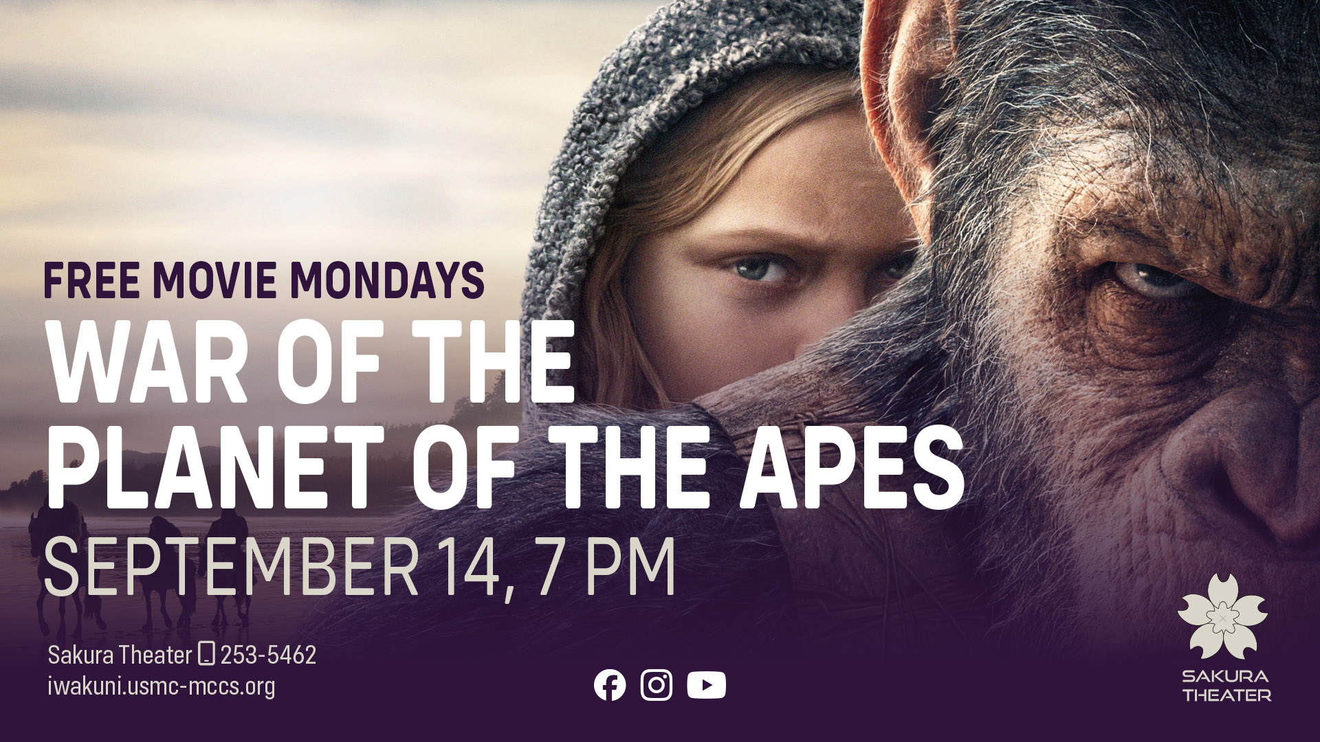 Free Movie Mondays - War for the Planet of the Apes